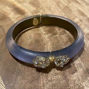 Alexis Bittar Crystal Lucite Hinge Bracelet